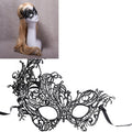Halloween Masquerade Party Dance Sexy Lady Lace Phoenix Mask(Black)
