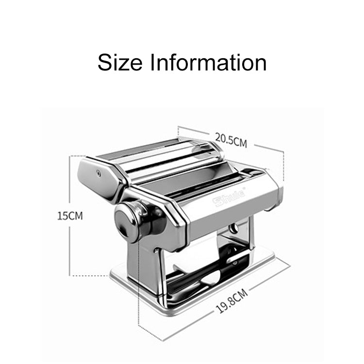 QF150 Household Kitchen Split Type Stainless Steel Manual Pressing Machine Pasta Machine (Red)