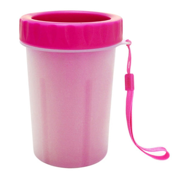 Pet Antiseptic Products Silicone Wash Feet Cleaning Cup Size: L(Red)