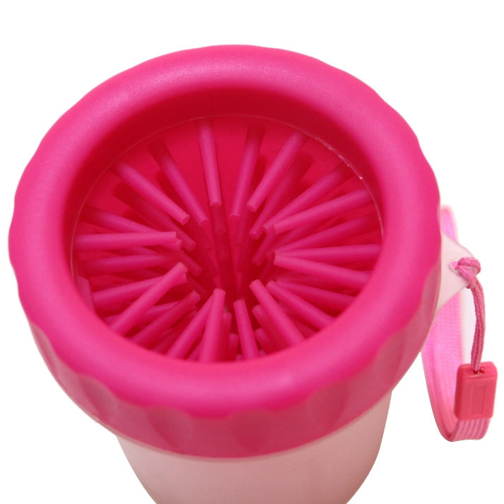 Pet Antiseptic Products Silicone Wash Feet Cleaning Cup Size: L(Red)
