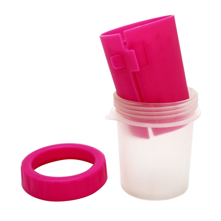 Pet Antiseptic Products Silicone Wash Feet Cleaning Cup Size: L(Red)