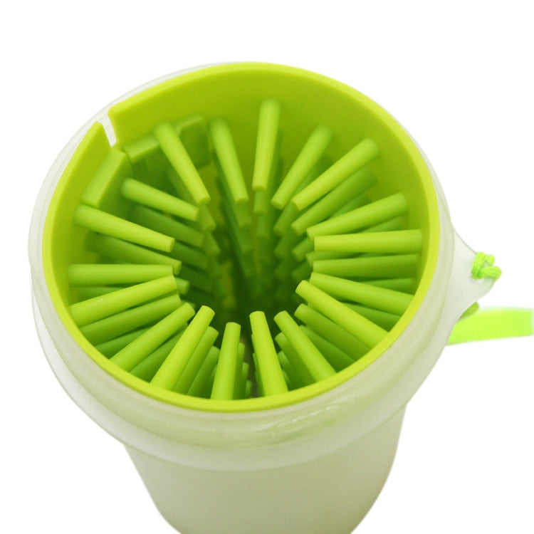 Pet Antiseptic Products Silicone Wash Feet Cleaning Cup Size: S(Green)