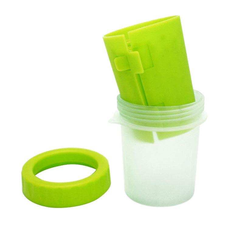 Pet Antiseptic Products Silicone Wash Feet Cleaning Cup Size: S(Green)