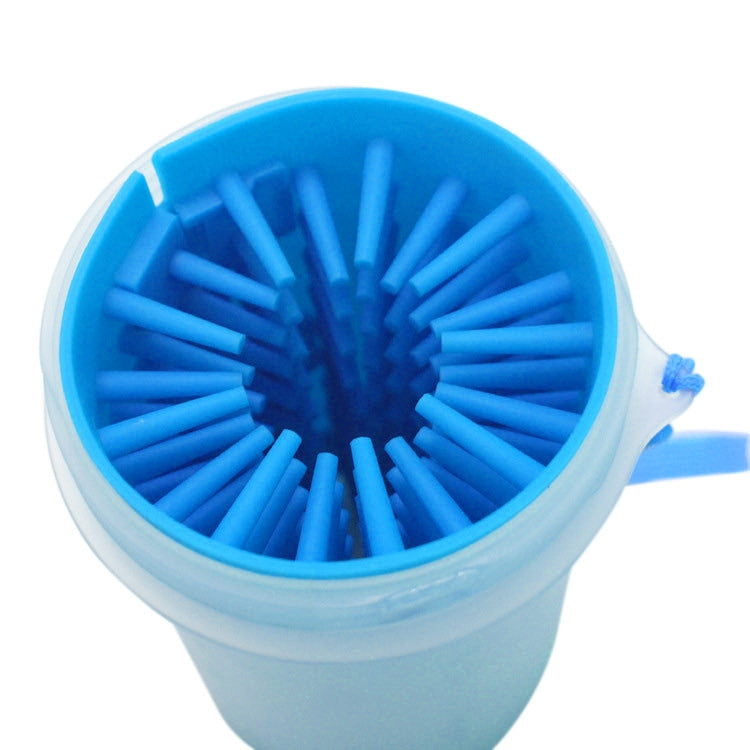 Pet Antiseptic Products Silicone Wash Feet Cleaning Cup Size: S(Blue)