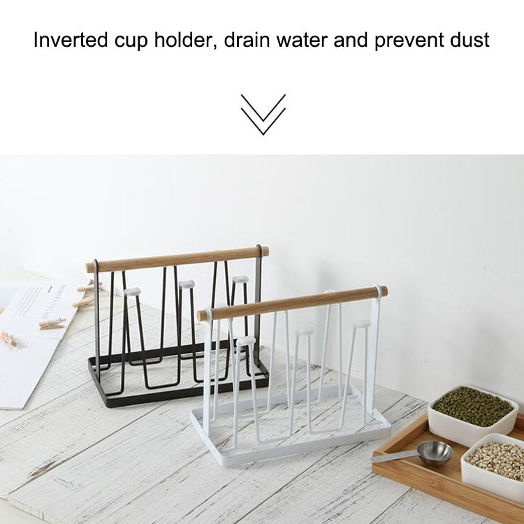 Iron Kitchen Cup Holder Drain Shelf(Gold)