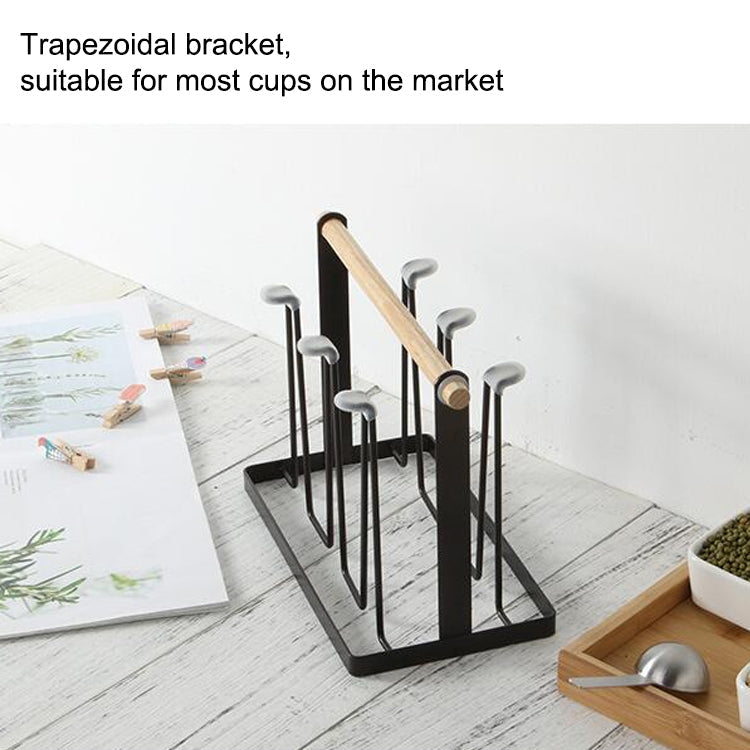 Iron Kitchen Cup Holder Drain Shelf(Rose Gold)