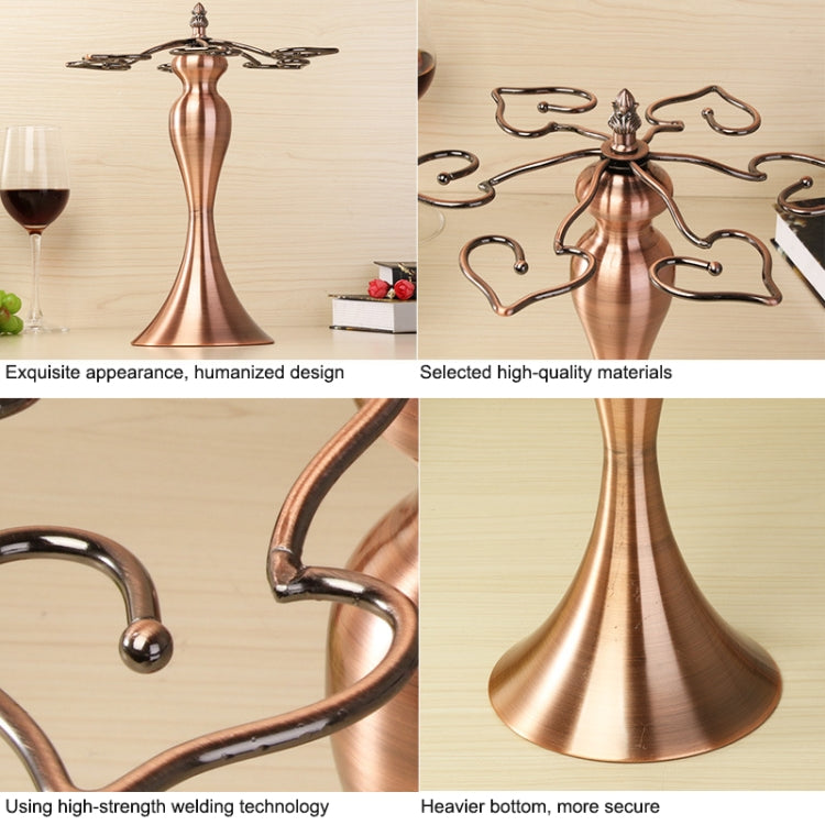 Iron Hanging Wine Glass Shelf Drain Rack Diamond Shape Cup Holder