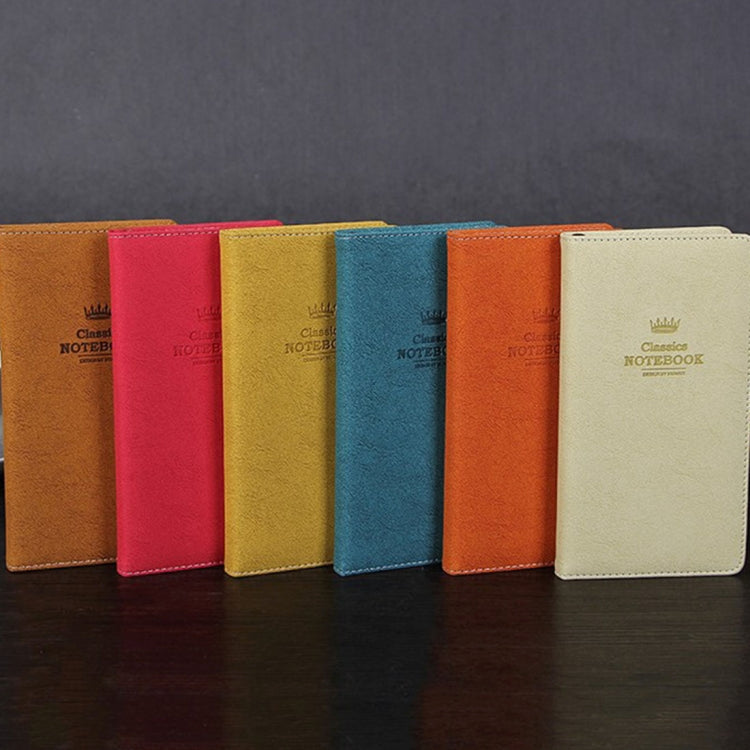 A5100 Pages Leather Soft Cover Notebook A5100 Pages Leather Soft Cover Notebook Pocket Memo(Brown)