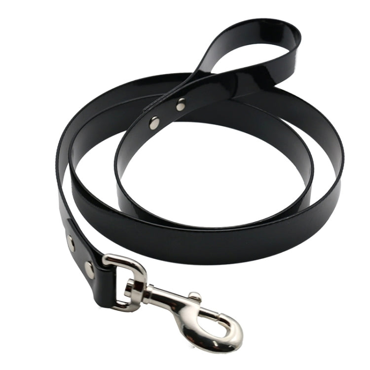 TPU Material Traction Belt Pet Dogs Collar Telescopic Dog Traction Rope with Dog Leash Handle, Size: S, Rope Length: 120 cm, Collar Size: 40 cm(Black)