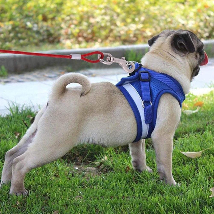 Double-end Steel Wire Rope Pet Dogs 2 in 1 Traction Rope Pet Walking Leads With Handle, Length: 3m,Random Color Delivery