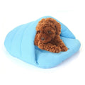 Slipper Shape Polar Fleece Warm Thicken Pet Dogs Cats House Size: L, 58×68×32cm(Sky Blue)