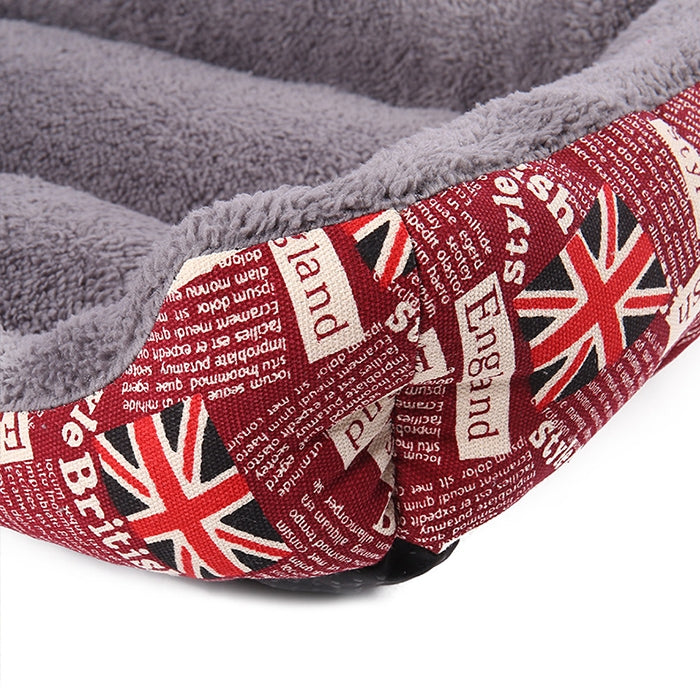 Four Seasons Genuine Warm Pet Dog Kennel Mat Teddy Pomerang Dog Mat, Size: XXL, 95×72×18cm(Black Grey)