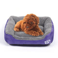 Candy Color Four Seasons Genuine Warm Pet Dog Kennel Mat Teddy Dog Mat, Size: XL, 80×60×16cm (Purple)