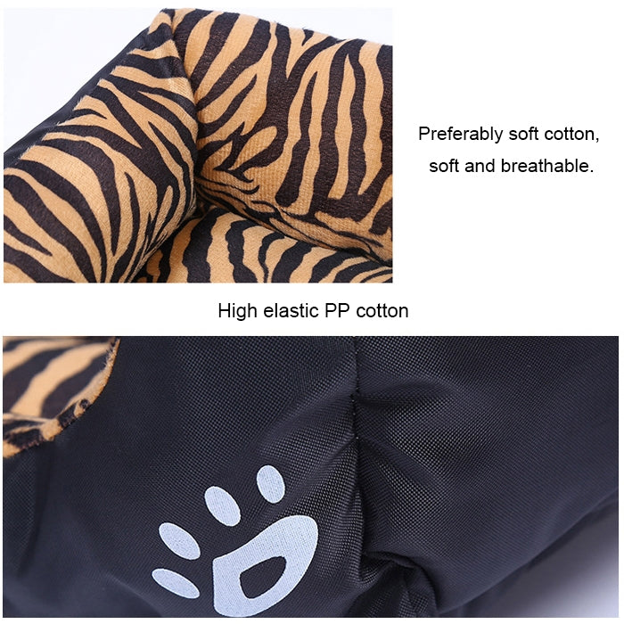 National Flag Four Seasons Genuine Warm Pet Dog Kennel Mat, Size: L, 66×50×14cm(Red)