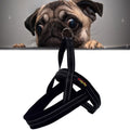Pet Dogs A7 Reflective Polyester Chest Harness Lead Leash Traction Big Dogs Safety Chain Rope Collar, Size: S, 2.0*50*62cm (Black)