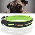 Pet Dogs Polyester Reflective Breathable Pets Collar Traction Lead Leash, Size: S, 2.0*35*40cm (Green)