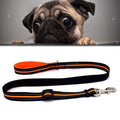 Pet Dogs Nylon Night Reflective Breathable Handheld Traction Lead Leash, Size: S, Adjustable Range: 2.0*(100-140cm)(Orange)