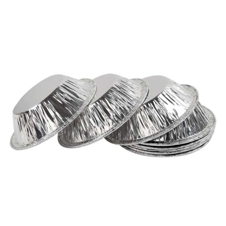 100pcs / Pack  Aluminum Foil Egg Tart Cup Cake Holder, Size: 7.5 x 4 x 2cm