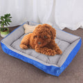 Dog Bone Pattern Big Soft Warm Kennel Pet Dog Cat Mat Blanket, Size: XL, 90×70×15cm(Light Grey)