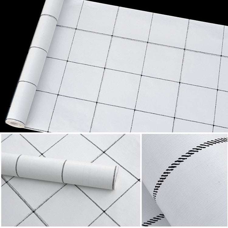 Creative PVC Autohesion Brick Decoration Wallpaper Stickers Bedroom Living Room Wall Waterproof Wallpaper Roll, Size: 45 x 1000cm(White)