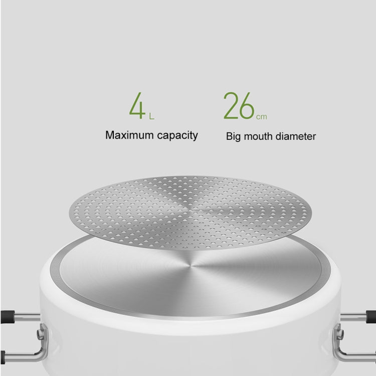 Original Xiaomi Mijia ZWZ 4L Food Grade Non-stick Stockpot, Compatible with Mijia Induction Cooker (HC9071)(White)