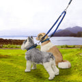 Pet Telescopic Buffer Double Traction Rope Nylon Reflective Braided Rope, Small, Length: 70cm, Random Color Delivery