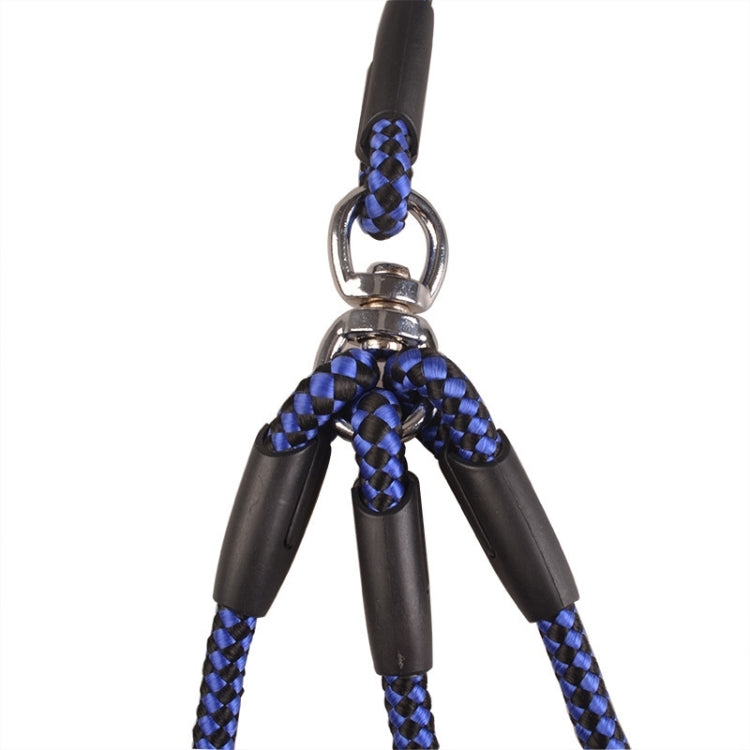 Pet Dog Nylon 3 in 1 Traction Rope Pet Walking Leads With Handle, Length: 124cm(Blue)