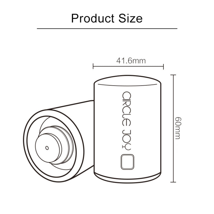 Original Xiaomi Youpin Circle Joy Stainless Steel Vacuum Memory Wine Stopper