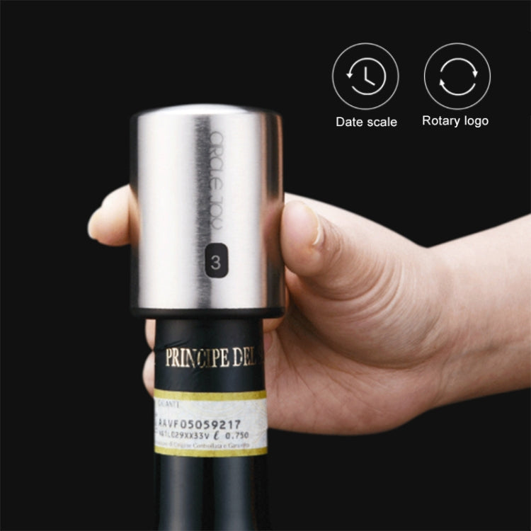 Original Xiaomi Youpin Circle Joy Stainless Steel Vacuum Memory Wine Stopper