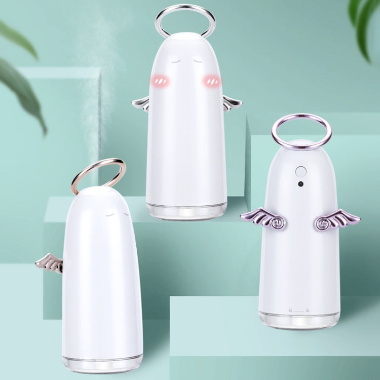 TSHM0 Mini Angel Atomizing Humidifier with Colorful Night Lights, Water Tank Capacity: 230mL (Gold)