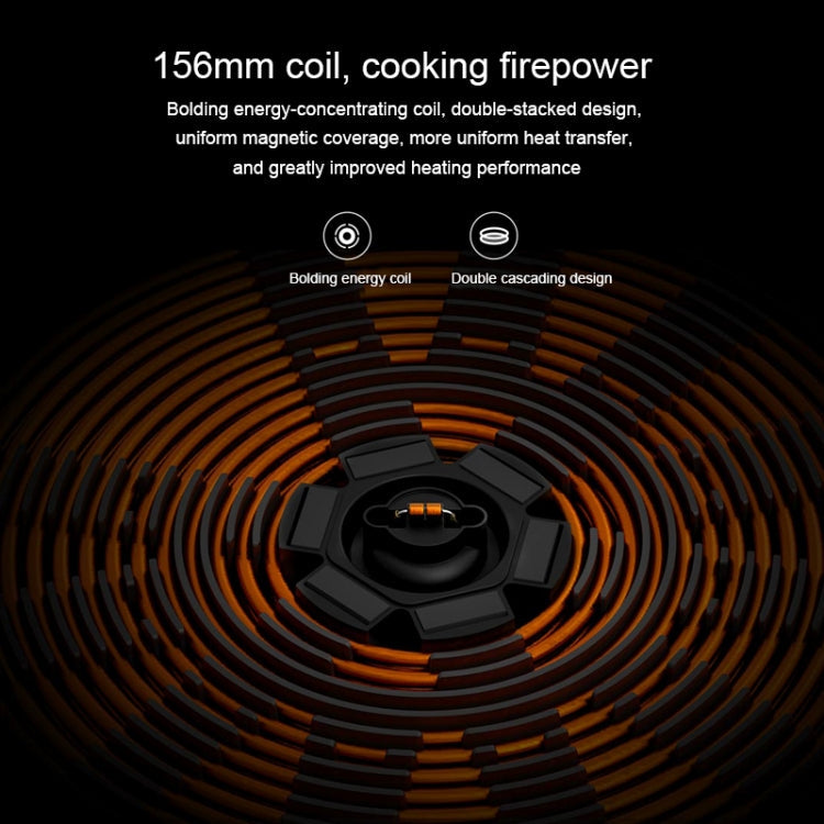Original Xiaomi Mijia 2100W 9 Grades Youth Edition Smart Induction Cooker(Black White)