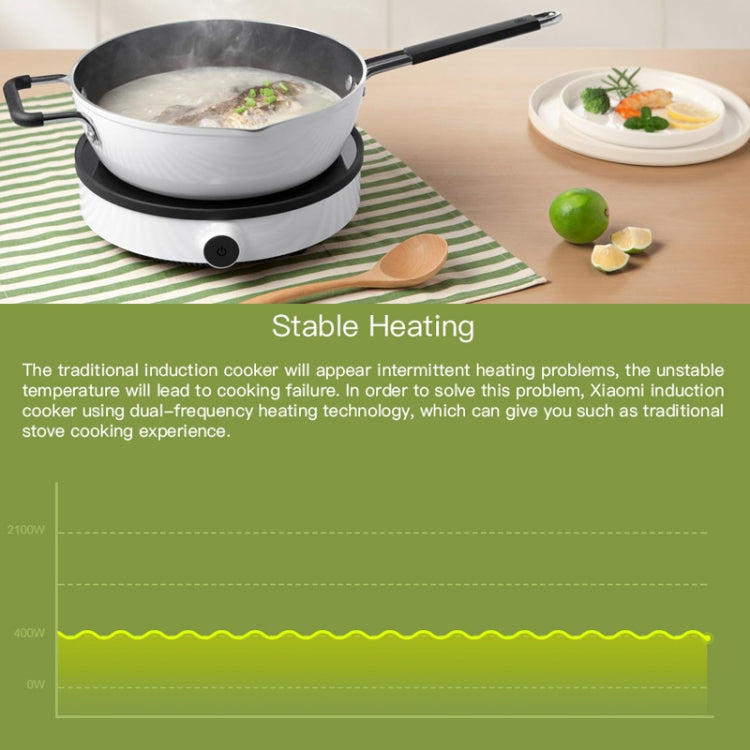 Original Xiaomi Mijia 2100W 9 Grades Youth Edition Smart Induction Cooker(Black White)