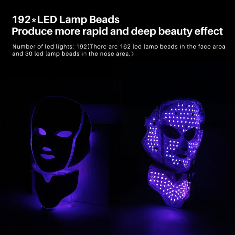 7 Color LED Facial Mask Photon Mask Skin Rejuvenation Face Beauty Machine, AU Plug