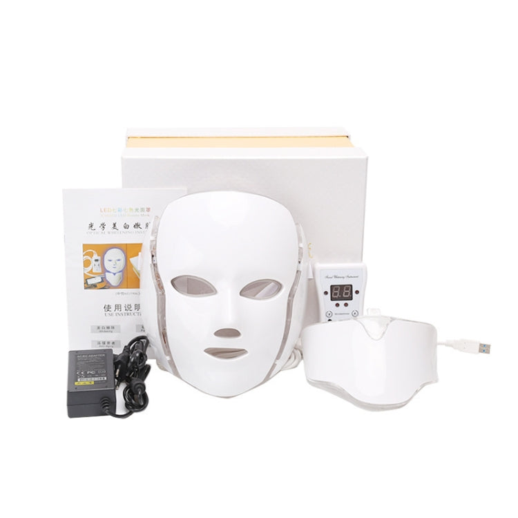 7 Color LED Facial Mask Photon Mask Skin Rejuvenation Face Beauty Machine, AU Plug
