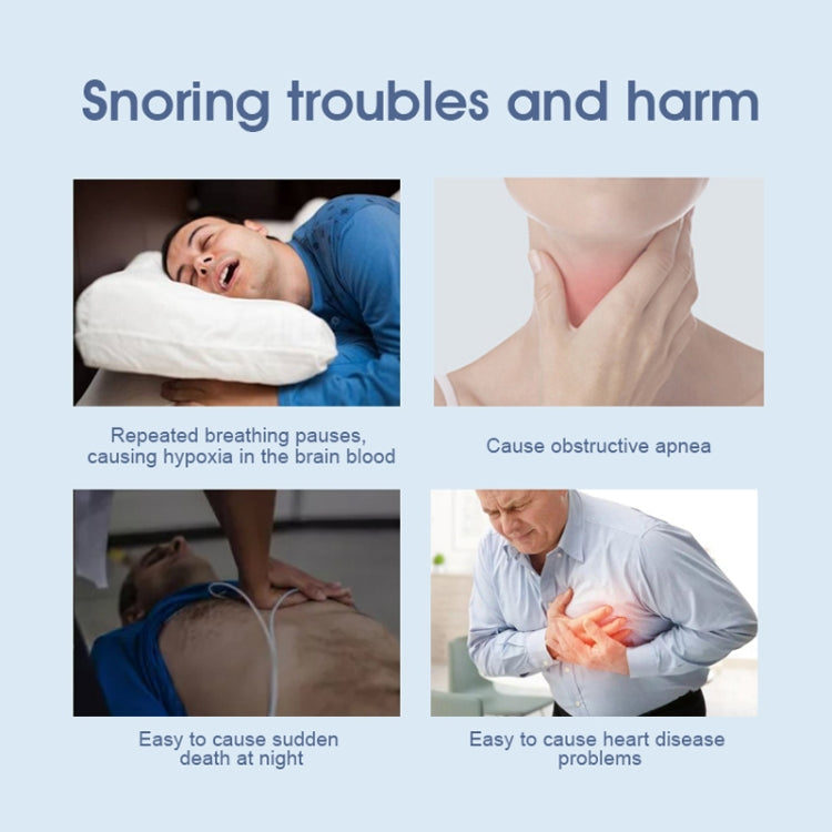 YJK100 Silicone + ABS Stop Snoring Device Anti Snore (White)
