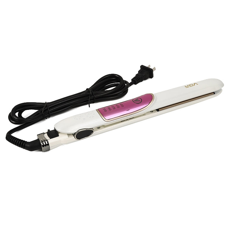 VGR V-509 35W 5 Gears AdjustableHair Straightening Curling Iron Dual-use, Plug Type: EU Plug(White)