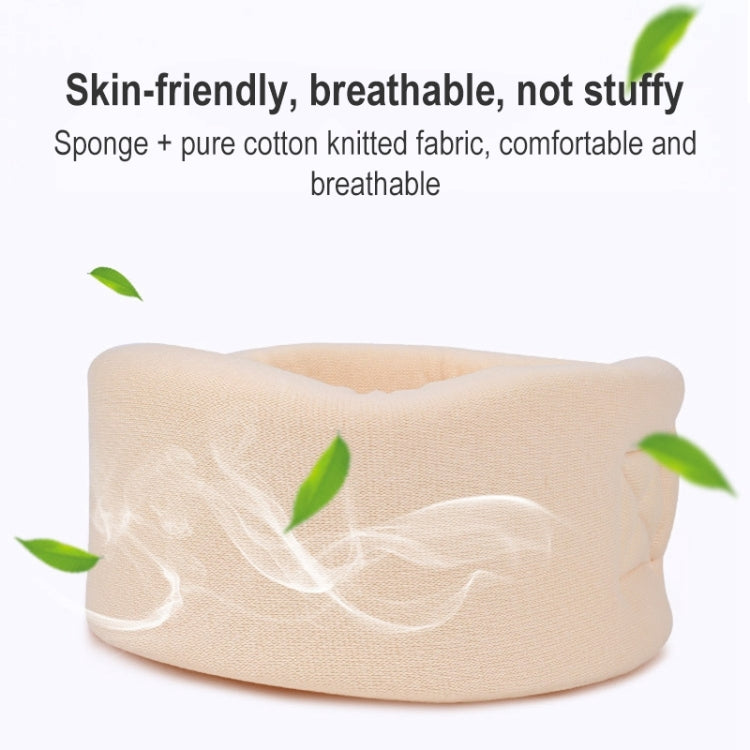 003 Household Sponge Collar Men And Women Breathable Adjustable Neck Brace, Size: L (Flesh Color)