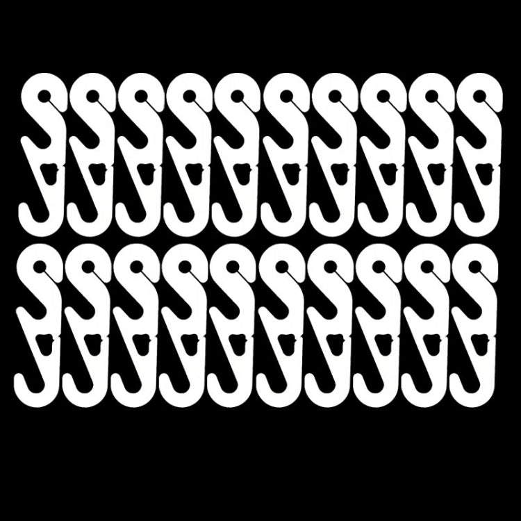 10 PCS Extension Adjustable Anti-Slip S Hook Ear Loops Retainer for Face Mask(White)