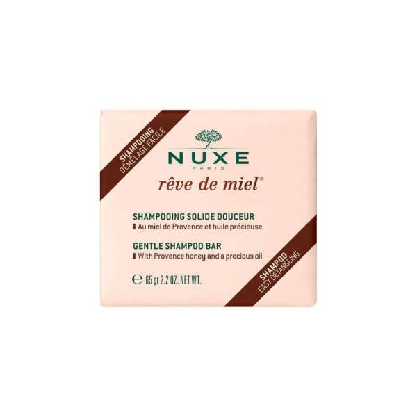 Nuxe Reve De Miel Solid Shampoo Bar: Gentle, Sulfate-Free Cleansing for Sensitive Scalp - Natural, Eco-Friendly & Travel-Friendly