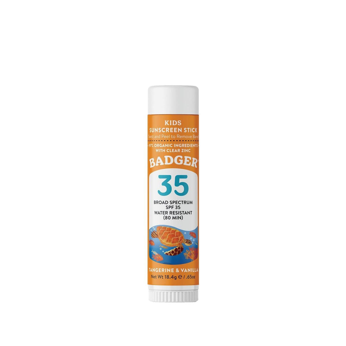 Badger Clear Zinc Children's Sunscreen Stick SPF35 - Natural Sun Protection for Kids