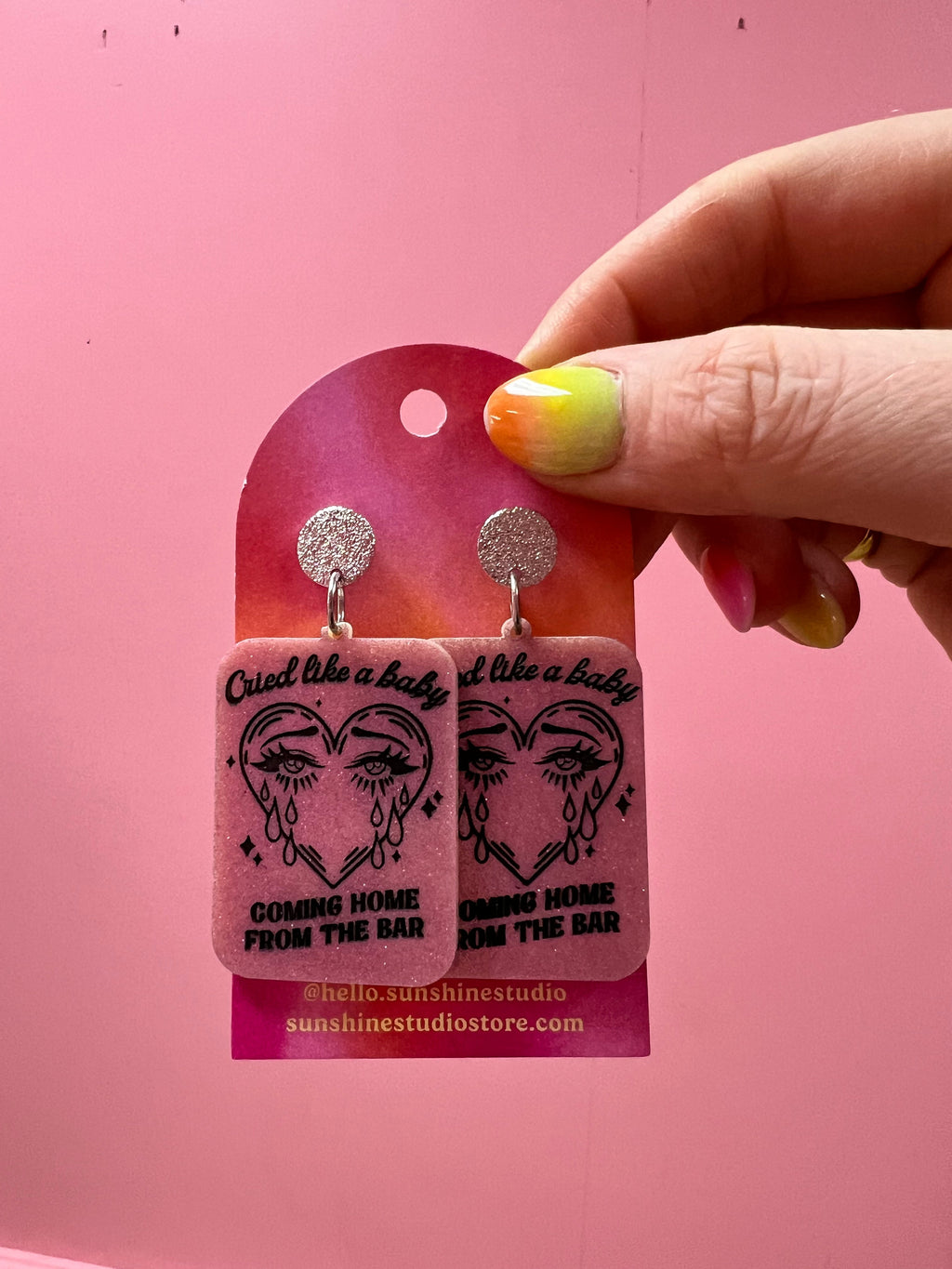 "Cried Like a Baby..." Earrings
