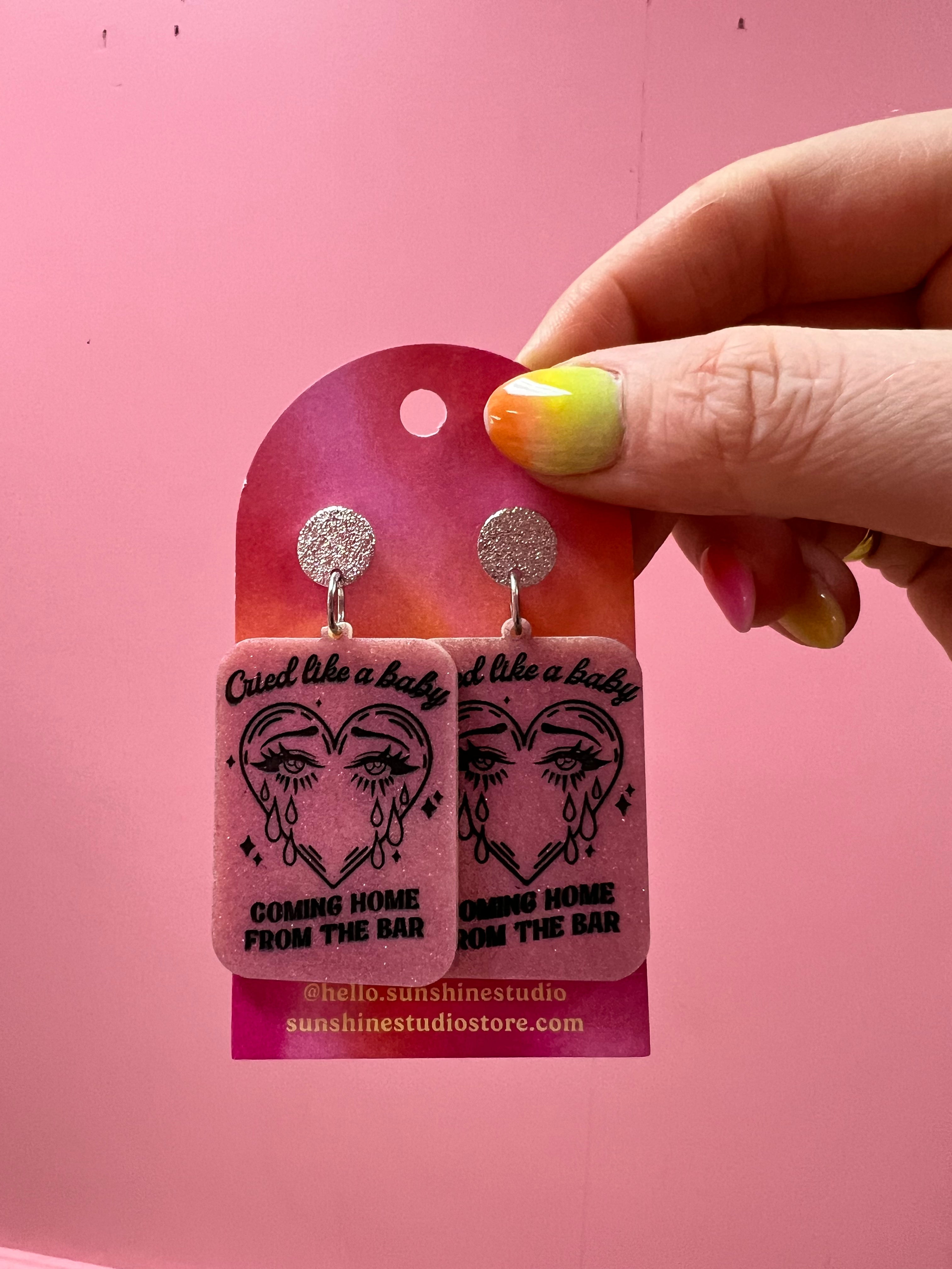 "Cried Like a Baby..." Earrings