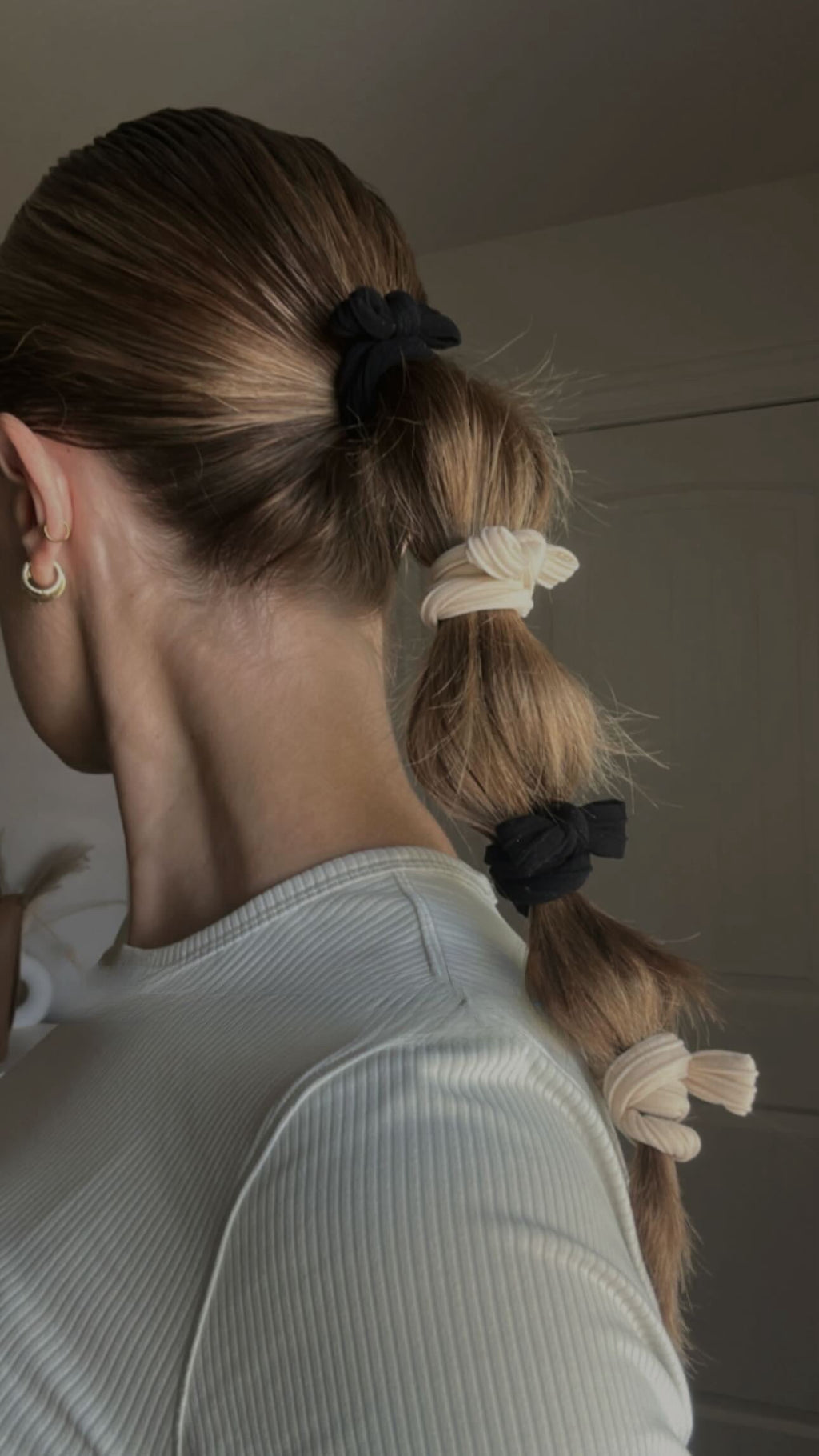 BOW SLICK BACK PONYTAILS (PACK OF 3)