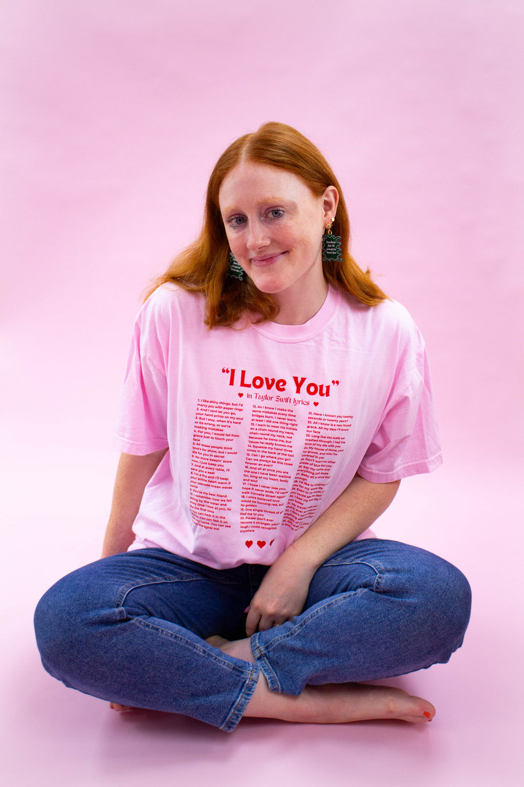 "I Love You" Lyrics Shirt