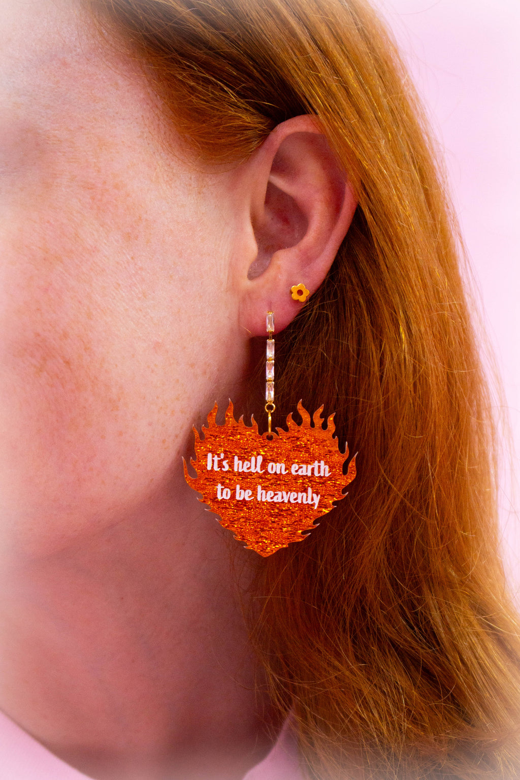 "It's Hell on Earth to Be Heavenly" Earrings