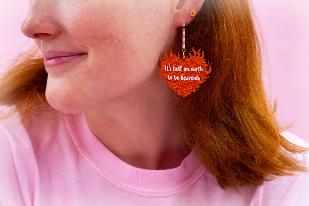 "It's Hell on Earth to Be Heavenly" Earrings