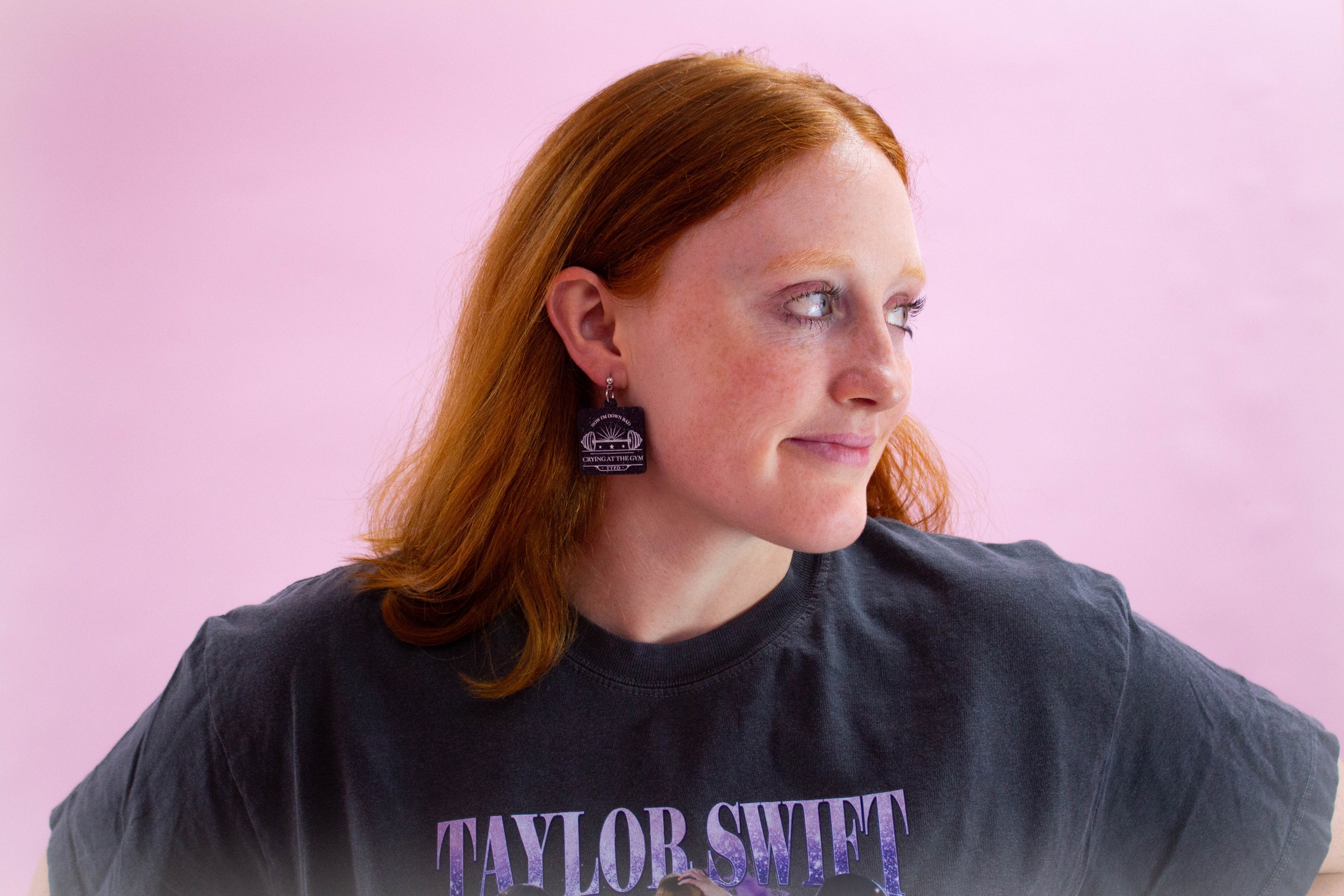 "Down Bad Crying at the Gym" Earrings