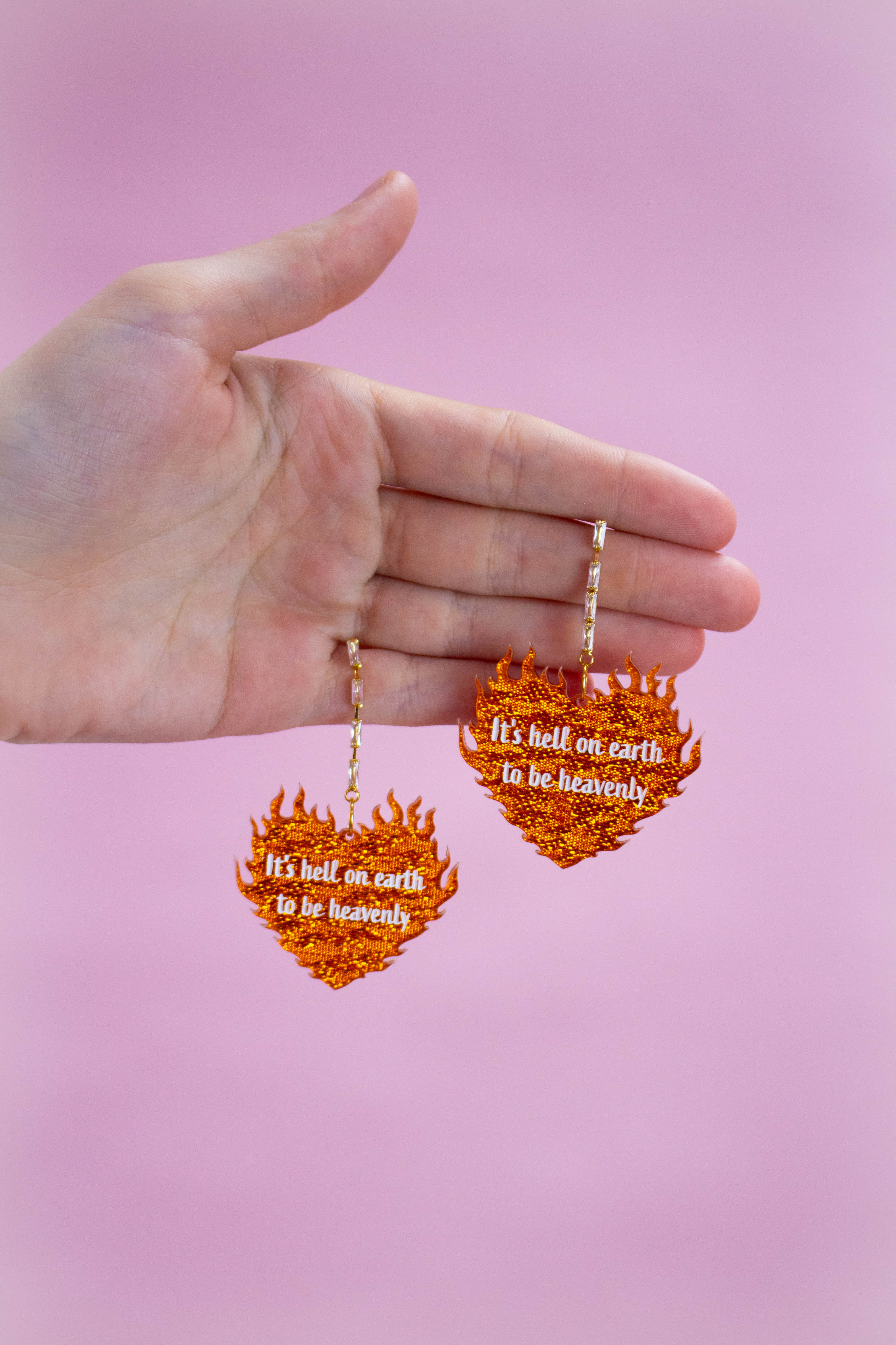 "It's Hell on Earth to Be Heavenly" Earrings