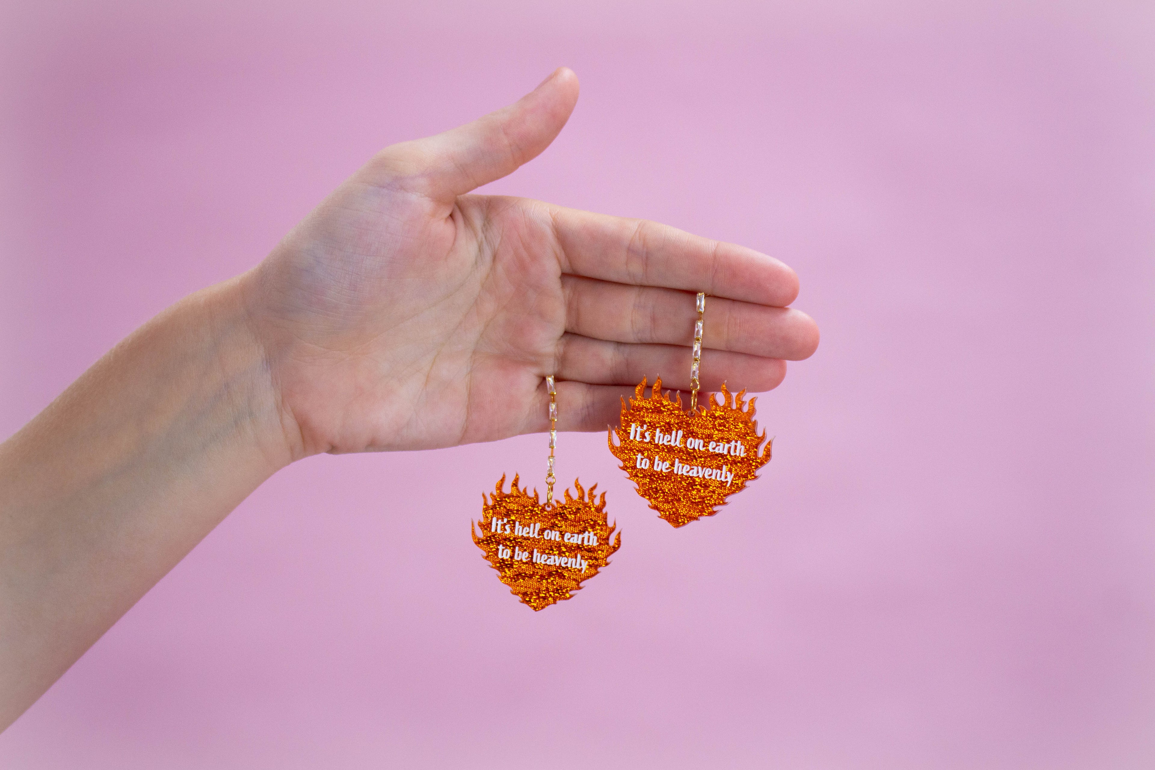 "It's Hell on Earth to Be Heavenly" Earrings
