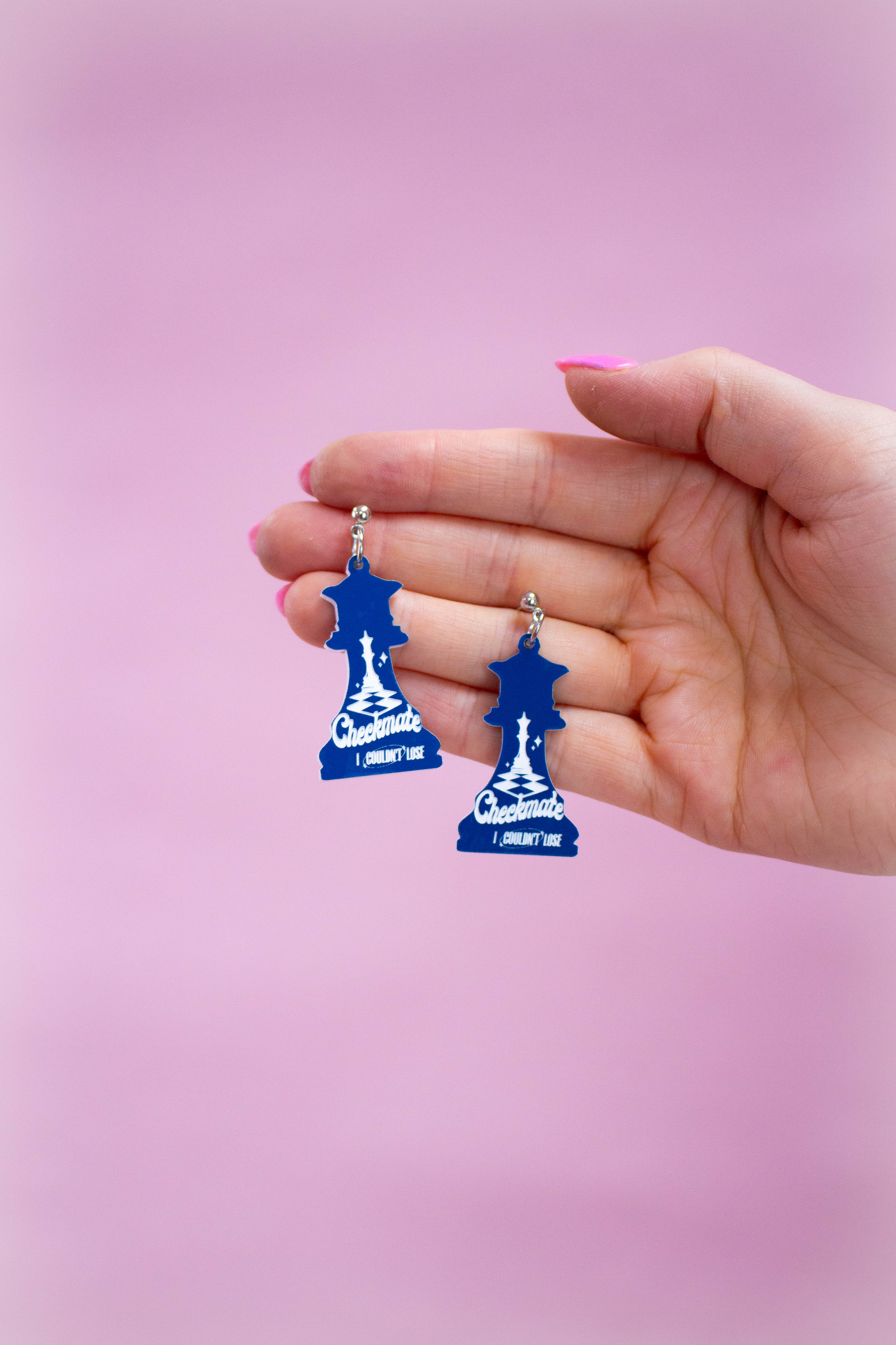 "Checkmate, I Couldn't Lose" Earrings